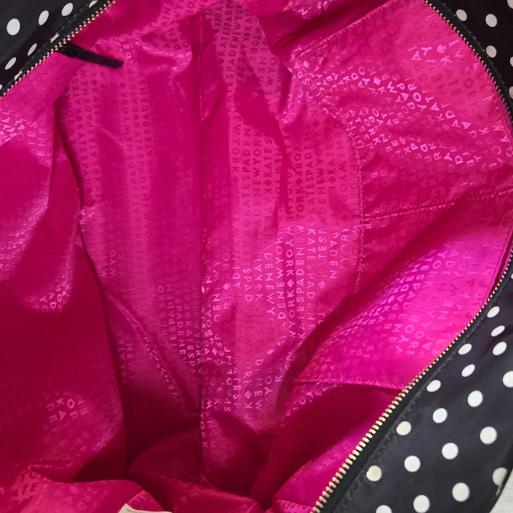Kate Spade New York Black and White Polka Dot Tote Bag - Picture 5 of 7